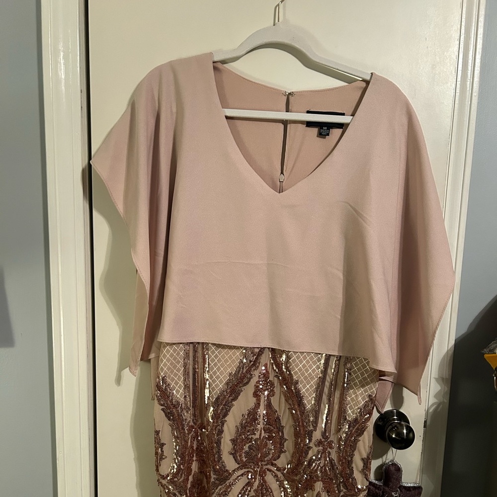 Crème color party dress new with tags